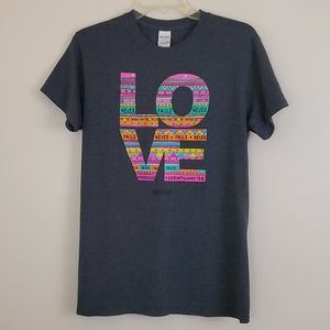Kerusso Gildan Christian "Love" Gray T-Shirt - S
